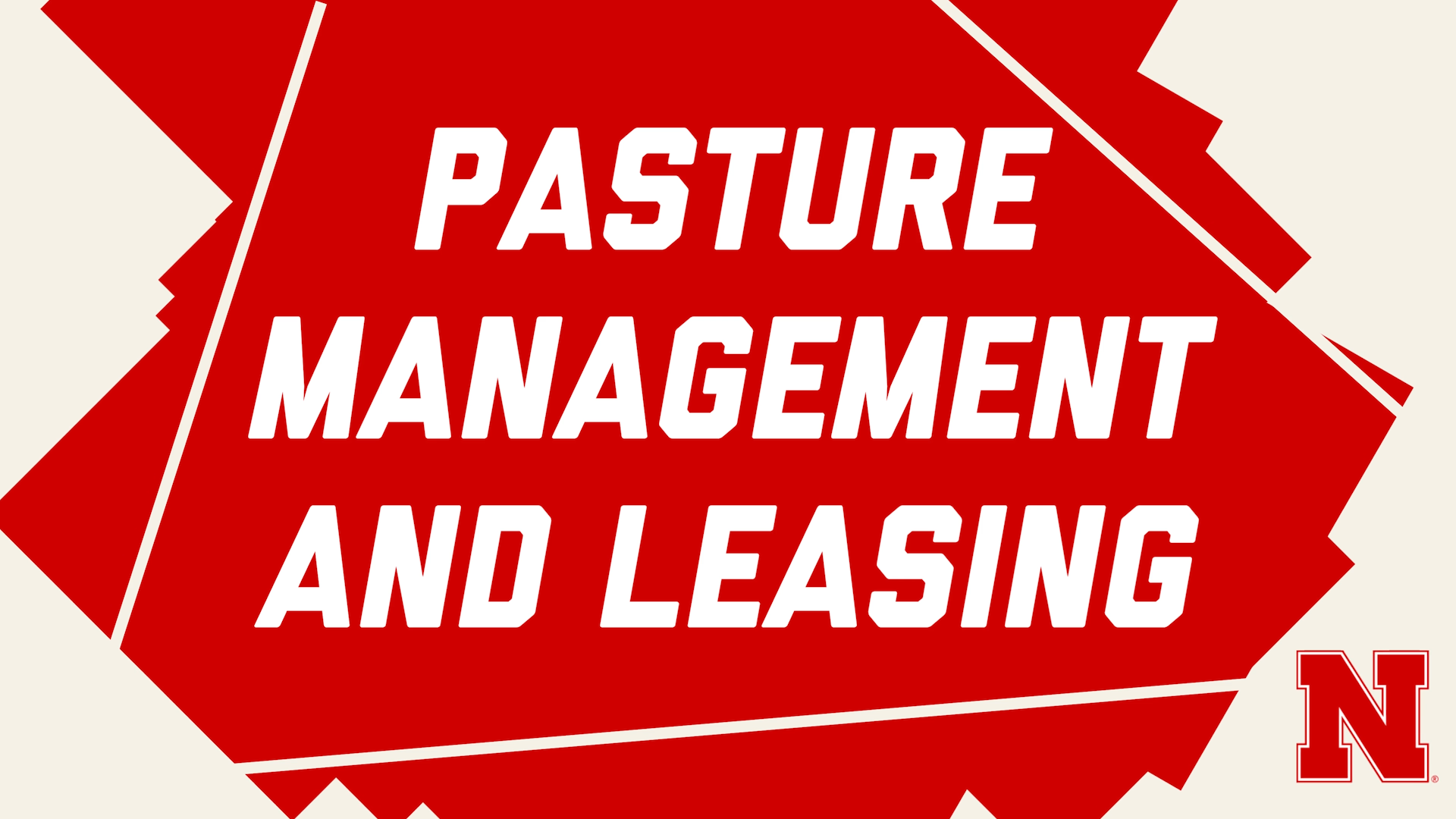 Title graphic for Pasture Management and Leasing video.