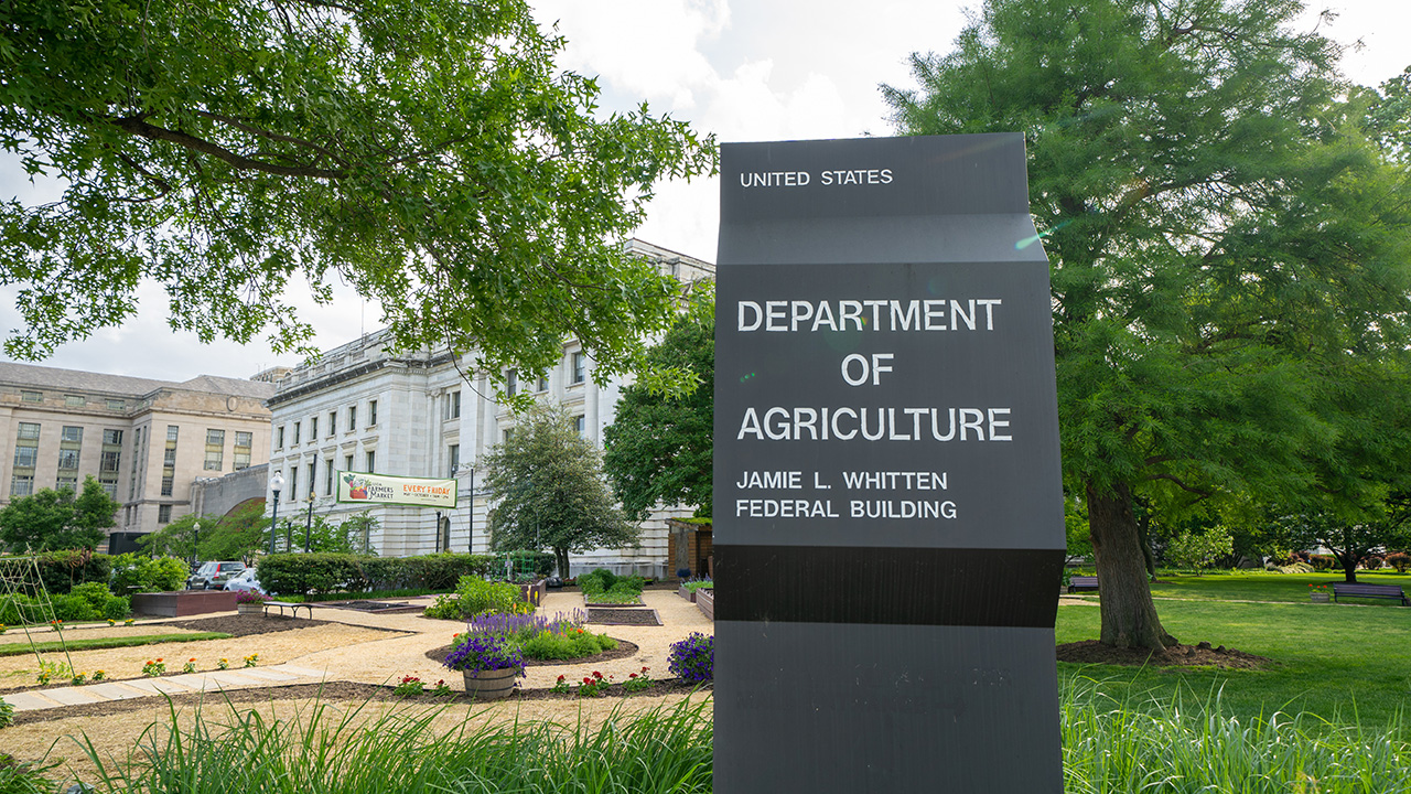 Photo of the exterior of the U.S. Department of Agriculture building in Washington D.C.