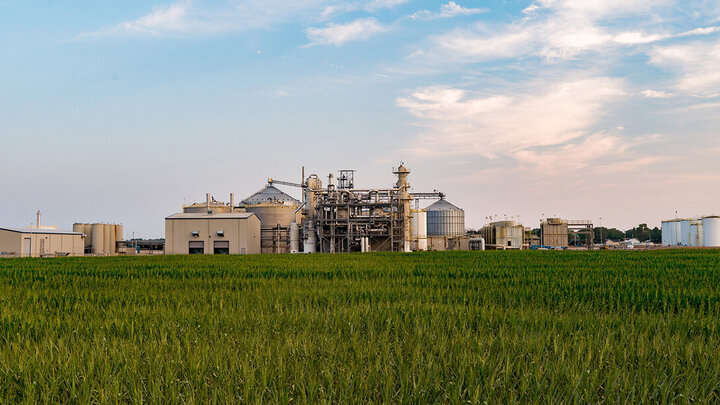 Photo of ethanol plant in Madrid, Nebraska.