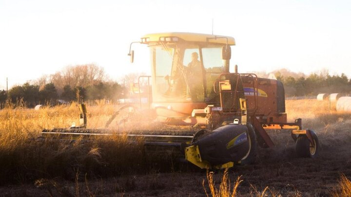 Combine at sunset.