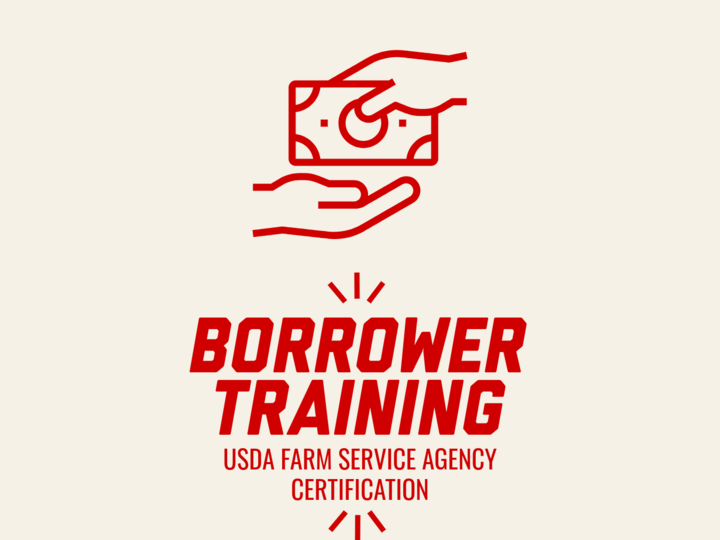 Borrower training program graphic.