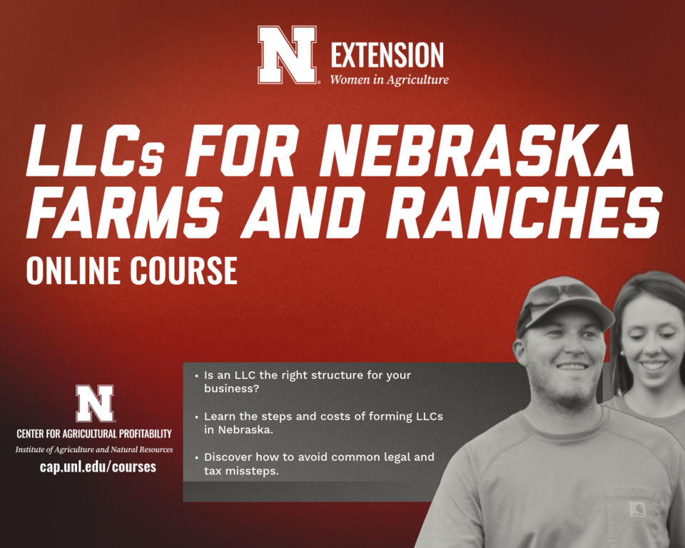 LLCs for Nebraska Farms and Ranches course graphic.