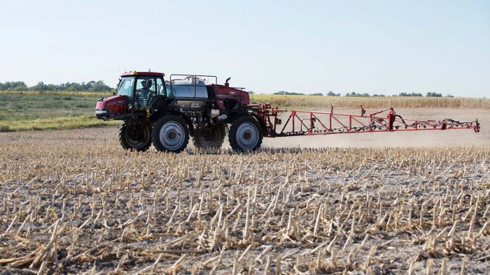 Sprayer in field.