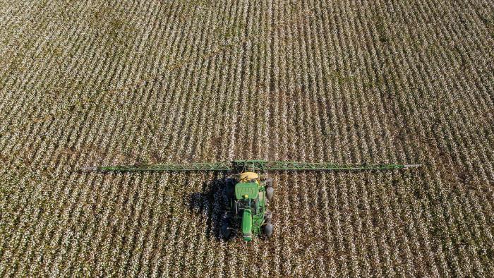 Sprayer in field.